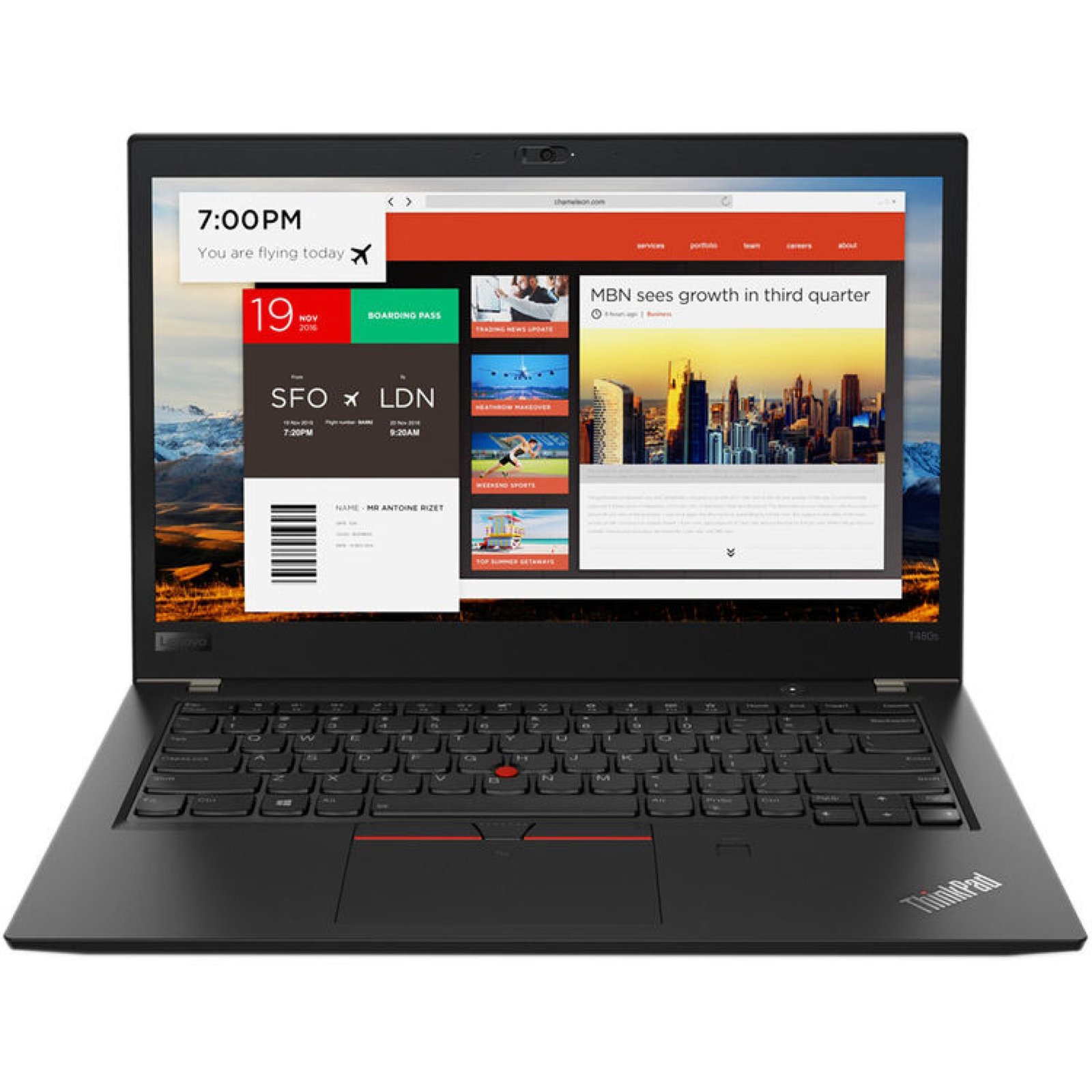 Lenovo ThinkPad T480s 14-inch Intel Core i5 8th Gen 8GB RAM 256GB SSD Non-Touch Business Laptop